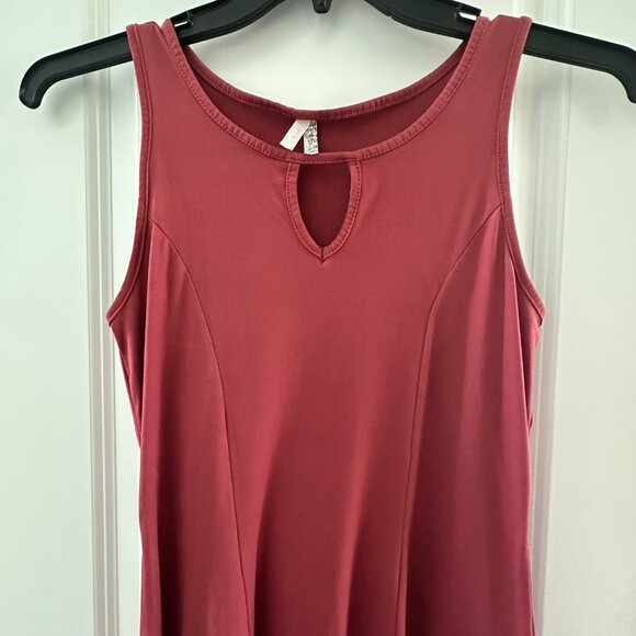 Mudd Womens Sleeveless Red Keyhole A-Line Dress Size M - Picture 7 of 8